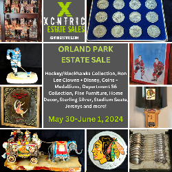 Xcntric Estate Sales Orland Park Estate Sale May 30-June 1, 2024