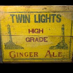 Rare Twin Lights Soda Crate