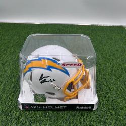 autographed chargers helmer
