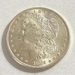 1884 - Morgan SIlver Dollar - BU / UNC