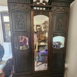 Large antique wooden cabinet