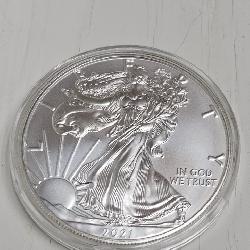 A 2021 American Silver Eagle 1oz silver .999