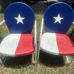 Texas metal Lawn Chairs