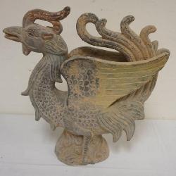 1160	CHINESE TERRACOTTA BIRD, APPROXIMATELY 16 IN H