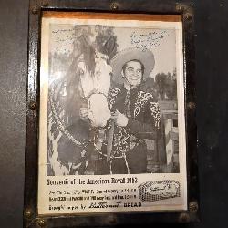 Souvenir Of The American Royal-1953 The Cisco Kid Photo, Framed And Signed by Duncan Renaldo And His