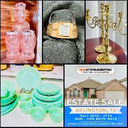 This Fri & Sat! **Incredible Arlington Estate Sale** MCM, Collectibles, Glassware, Garage, Jewelry Outdoor & More!