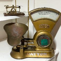 Lot 223- Real Nice! Dayton Computing Scale - Lot Of Two Antique Brass Scales - Early 1900s